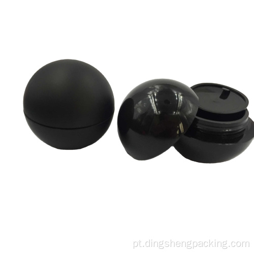 Pot de Sphere de Couleur Noire Mate 1oz Pot de Creme de Haute qualite 50ml